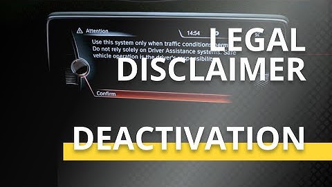 Legal Disclaimer - How To Deactivate?