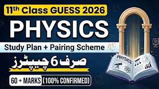 Physics 11 Class Guess paper 2026 🔥 | Pairing Scheme + Study plan | Punjab board ||  1styear Physics