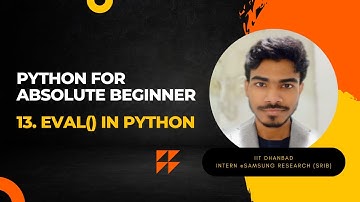 eval() in Python | Python For Absolute Beginner | Learn Coding With Debmalya | #python #beginners