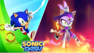 Pyromancer Blaze New Character Running on the Track 🌀💨🌟 - Sonic Dash Gameplay Walkthrough 💥