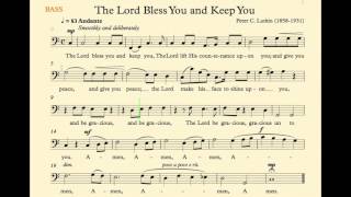 The Lord Bless You and Keep You (Lutkin) - Bass Rhythm Track