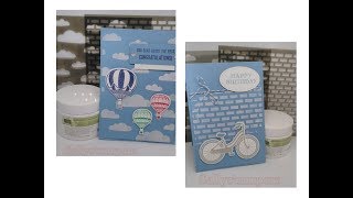 Embossing Paste Cards using Stampin' Up! products.