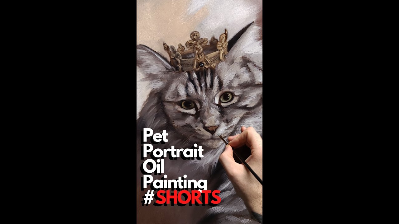 Pet Portrait Oil Painting 