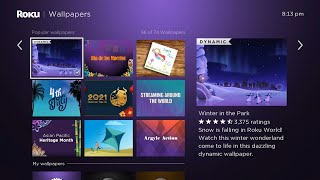Roku's Winter In The Park 2022 Theme Demo