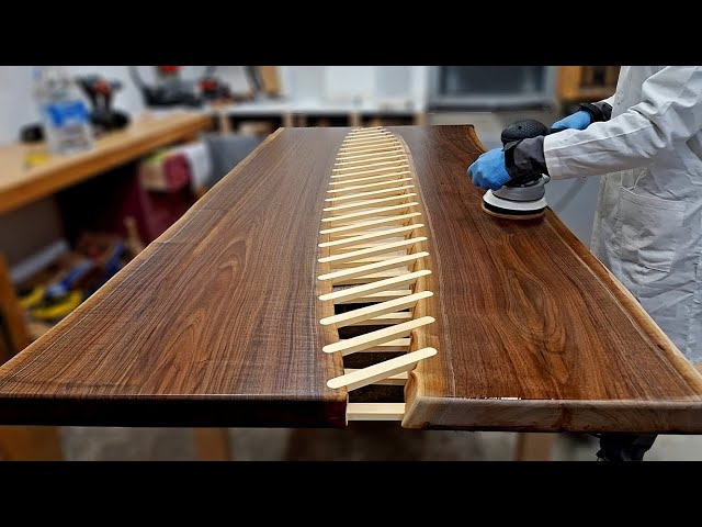⁣you don't need Epoxy resin to make dining tables