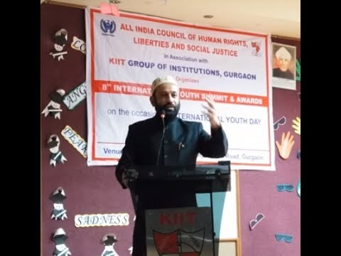 Dr. Mustafa Saasa Speech on International Youth Day at KIIT,Gurgaon on 10th August 2018