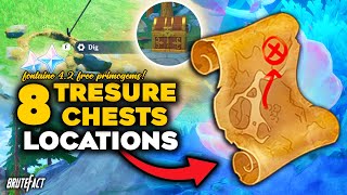 All 8 Treasure Maps and Chests Location | Rainbow Rose's Ideals | Genshin Impact 4.2 Hidden Chests