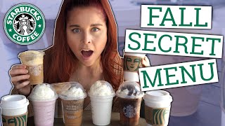 TRYING STARBUCKS FALL SECRET MENU DRINKS