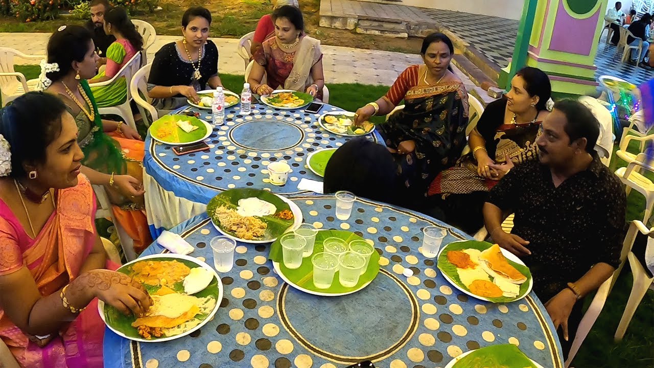 Traditional South Indian Wedding Ceremony Food  Gudur  Veg Buffet  Amazing Food Zone