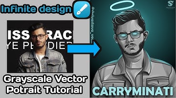 CarryMinati Vector Art tutorial New #carryminati #tiktokervsyoutuber