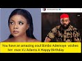 Bimbo ademoye wishes her lover vj adams a happy birt.ay