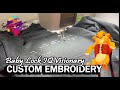 Embroidery Video Using Baby Lock Embroidery Machine on Back of Hoodie