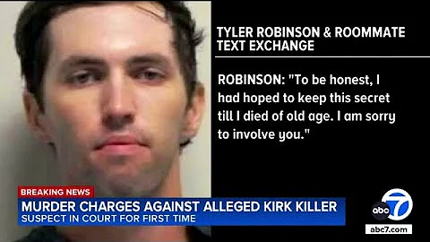 What texts between Tyler Robinson and roommate reveal