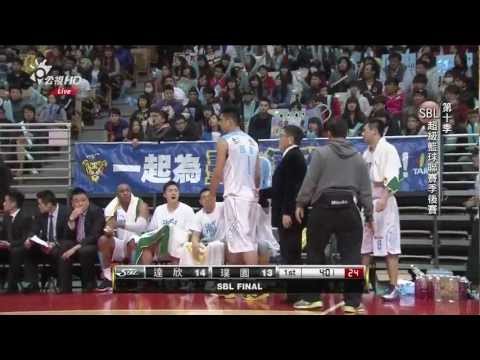 [1080P]130407 SBL冠軍戰 達欣VS璞園 G6 田壘下體慘遭撞擊 暴怒