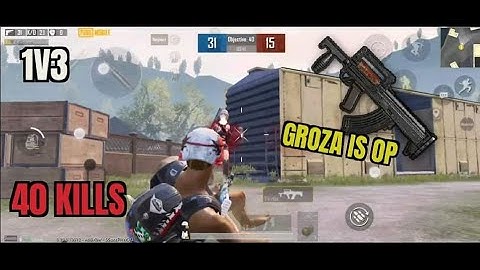 MY SQUAD CHALLANGE ME FOR 1V3 TDM ! 40 KILL WITH GROZA. # PUBGMOBILE
