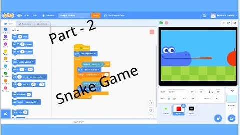 How to make a Google Snakes game on Scratch | # 2 |Coding Void