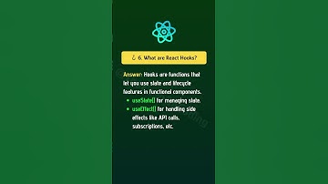 ⚛️  6. What are React Hooks?🎯  || React Interview Questions and Answers (2025)  ##viral #trending
