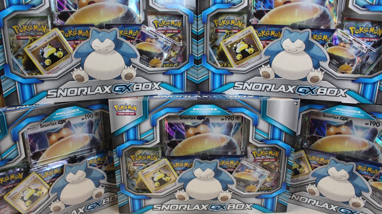 Opening 5x Snorlax Gx Boxes 2 Pokemon Trading Card Game
