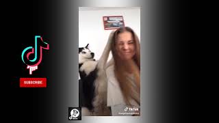 KISSING MY DOG TOO MANY Times | husky reaction |#shorts