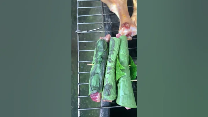 Grilled Beef Wrap Betel Leaves Bò nướng lá lốt