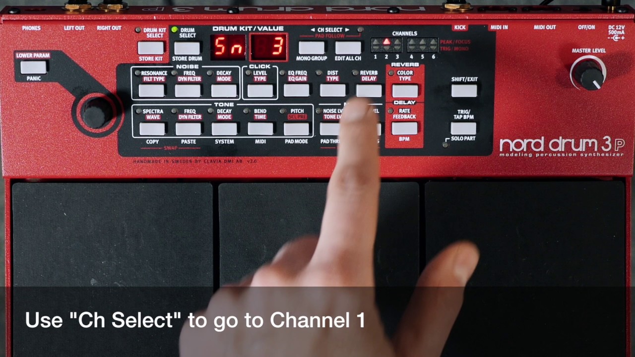 Nord Drum 3P Basics #1 - Selecting, replacing and storing sounds