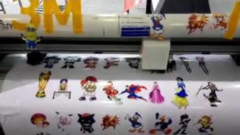 MYCUT Servo motor automatic contour cut vinyl cutter to cut sticker