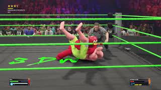WWE 2K23, 1/15/2024, Elmo vs Patrick Star
