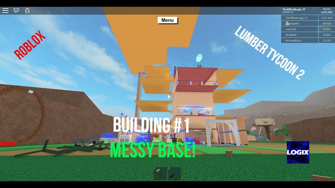 Roblox Lumber Tycoon 2 Working On My Base 1 Youtube - my house tour in homestead alpha roblox youtube