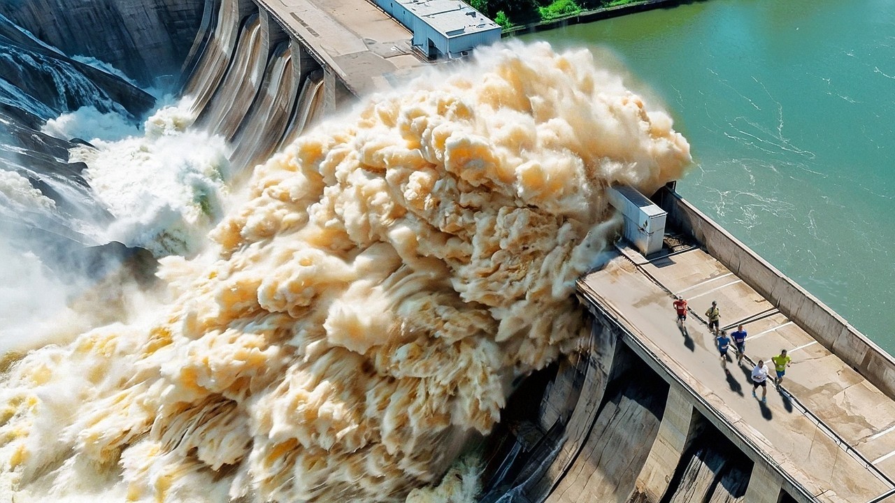 👉 لحظات مرعبة من انهيار السدود حول العالم… مشاهد لا تُصدق وثّقتها الكاميرات 😱🌊