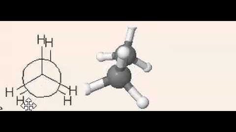 Eclipsed conformation of ethane