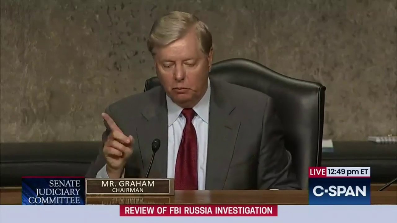 Graham Asks Rosenstein If He Was Aware FBI Had Recommended Dropping Flynn From Crossfire Hurricane