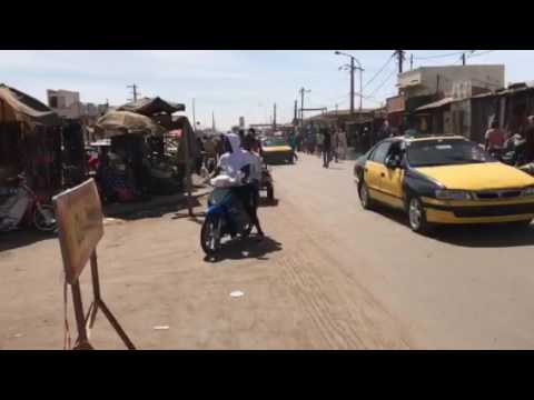 Busy streets of Kaolack, Senegal