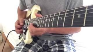 I tried playing with George Harrison himself guiter solo. サムシン...