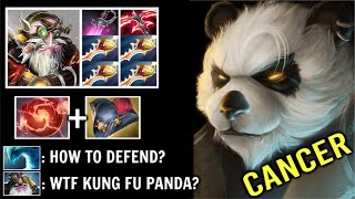 CRAZY Late Game Battle Kung Fu Panda vs 4x Rapier + Deso Lvl 2 Sniper Imba Refresher Build Dota 2