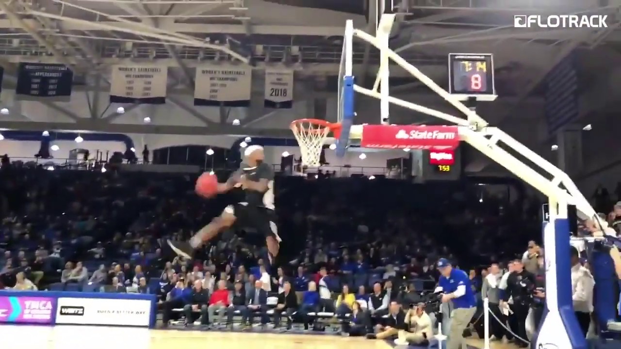 High Jump Olympian Wins Drake Relays Dunk Contest YouTube