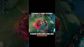 YUZHONG 1 v 1 RUBY TUTORIAL  - YUZHONG GAMEPLAY-MLBB