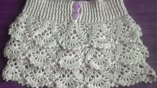 Falda Crochet para Niña | Doovi