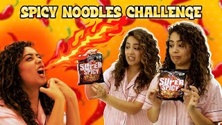 Spicy Noodles Challenge | Chinki Ka Tho Muh Hi Jaal Gaya😂 | Chinki Minki