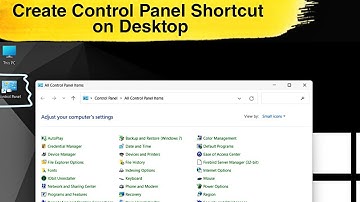 How To Create Control Panel Shortcut on Desktop in Windows 11