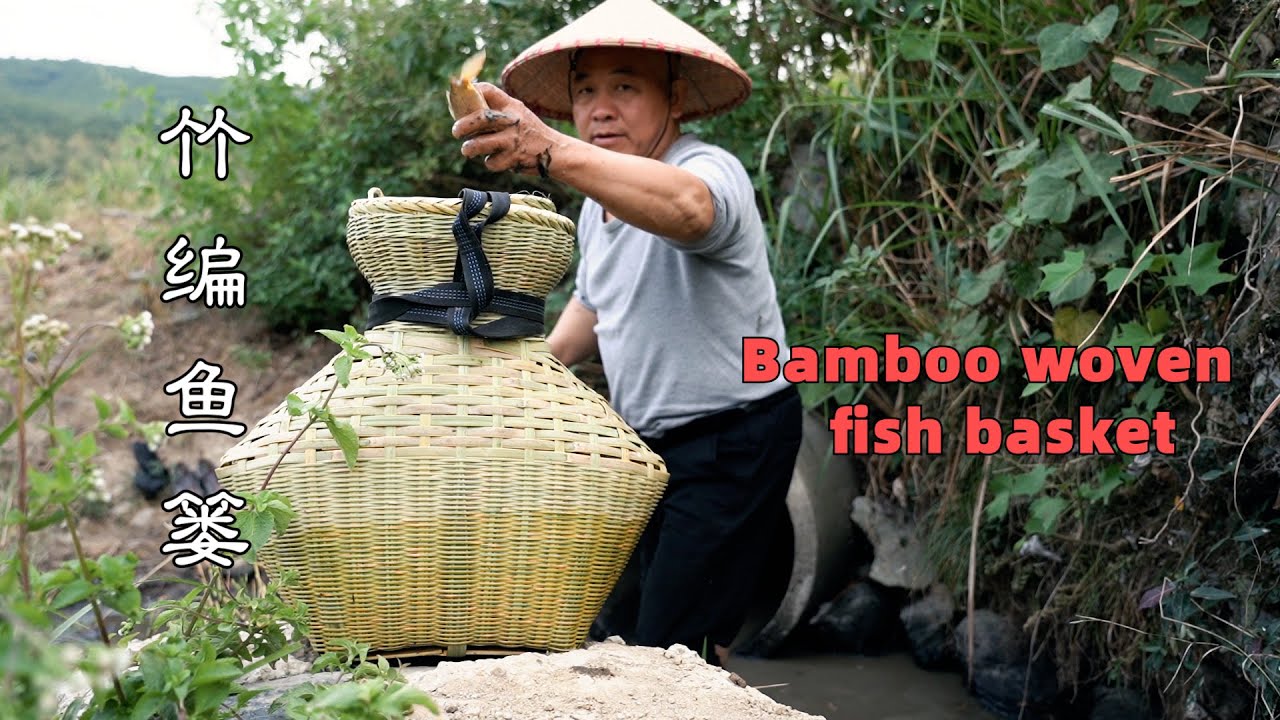 With such a bamboo woven fish basket, will you fall in love with