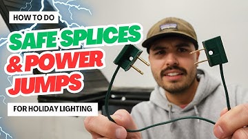 How to Do Safe Splices and Power Jumps for Holiday Lighting // In-line Splicing