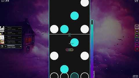 footage of me passing a 20 difficulty rate map in Quaver, then breath like i did marathon