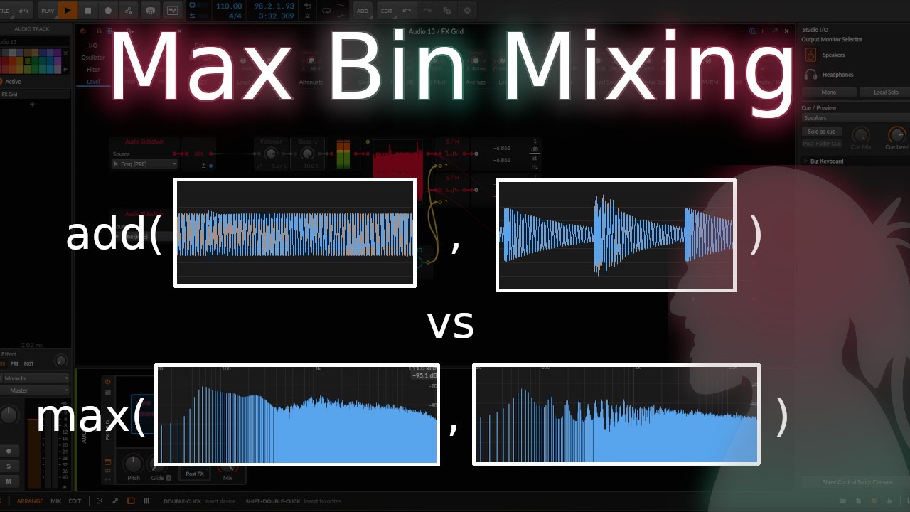 Max Bin Mixing - An experiment in audio mixing (Less Peaks and Troughs!!)