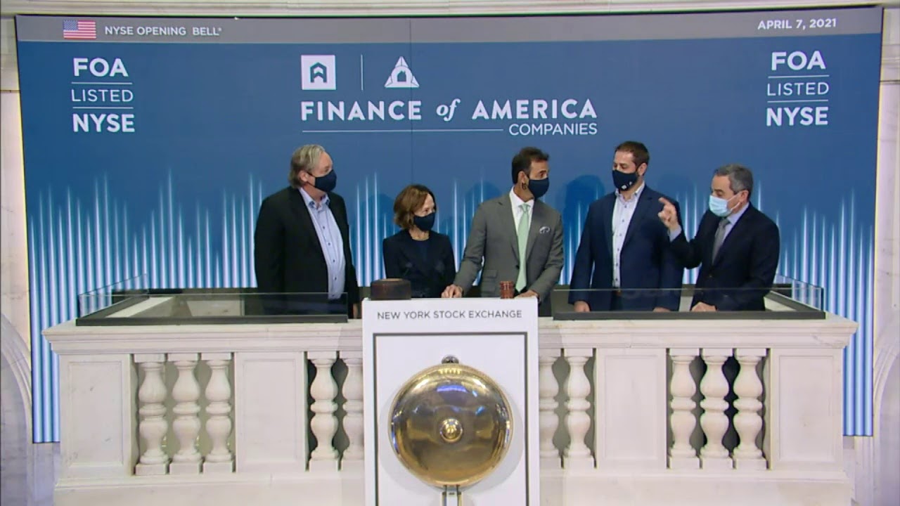 Consumer Lending Platform Finance of America Companies Inc. (NYSE: FOA) Rings The NYSE Opening Bell®