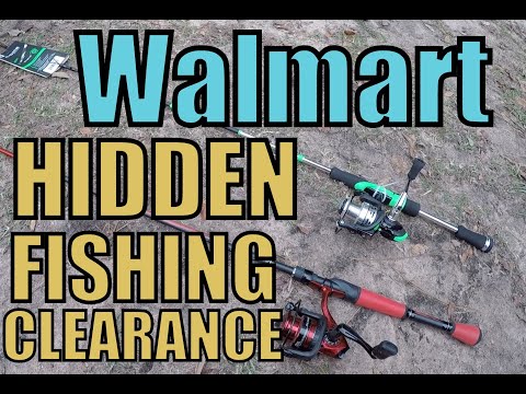 WALMART HIDDEN SECRET FISHING CLEARANCE ROD & REEL COMBOS 