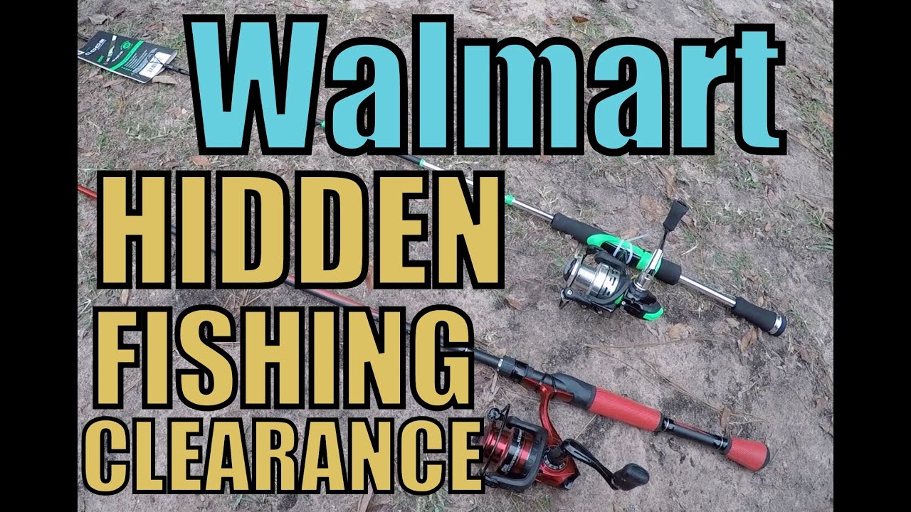 WALMART HIDDEN SECRET FISHING CLEARANCE ROD & REEL COMBOS 