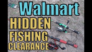 WALMART HIDDEN SECRET FISHING CLEARANCE ROD & REEL COMBOS 