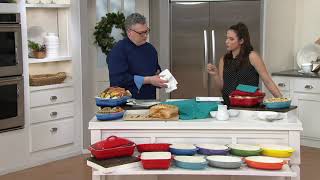 Cook's Essentials Gradient 3-Pc Ceramic Bake & Serve Set on QVC