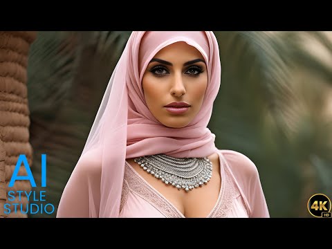 AI Art Lookbook Girl Video of Arab Beauty with Hijab ｜ A Fusion of Tradition and Technology