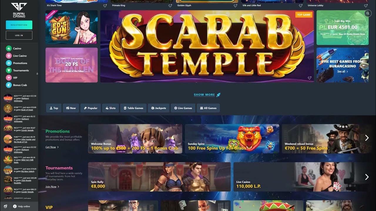 Buran Casino online review - YouTube
